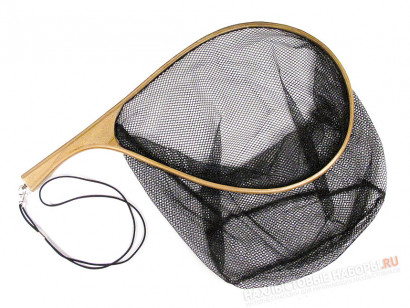 Подсачек с изогнутой рукояткой FLY-FISHING 54×27 см