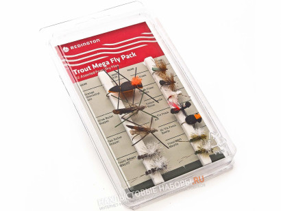 Набор сухих мушек REDINGTON Mega Trout Pack Foam Flies - 12